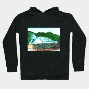 Watercolor - Reclining Buddha Hoodie